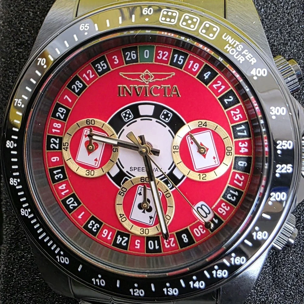 NEW Invicta Speedway Montecarlo Men's Watch - 39.5mm, Black‎ (50497) #957